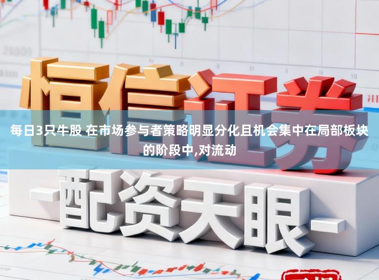 每日3只牛股 在市场参与者策略明显分化且机会集中在局部板块的阶段中,对流动